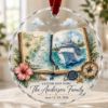 Picture of Personalized Cruise Map Ornament, Custom Family Cruise Christmas Ornament, Ship Name Keepsake, Caribbean Vacation Gift, Travel Book Decor