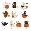 Picture of Personalized Halloween Basket, Custom Name Trick or Treat Bag, Kids Halloween Candy Bucket, Ghost Pumpkin Basket, Halloween Gift for Kids