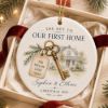 Picture of Personalized First Home Christmas Ornament, Our First Home Keepsake, Custom Couple Ornament, New Home Gift, Housewarming Christmas 2026