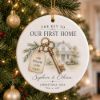 Picture of Personalized First Home Christmas Ornament, Our First Home Keepsake, Custom Couple Ornament, New Home Gift, Housewarming Christmas 2026