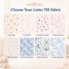 Picture of Personalized Embroidered Monogram Pillow, Custom Initial Scalloped Cushion, Nursery Decor, Dorm Room Pillow, Baby Shower Gift