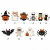 Picture of Personalized Halloween Printed Basket, Custom Trick or Treat Bag, Gingham Candy Bucket Kid, Halloween Boo Basket, Ghost Pumpkin Treat Bag