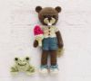 Picture of CROCHET PATTERN - Wally Watermelon - Beaver Doll, stuffed toy, amigurumi, crochet beaver, stuffed toy animal, tutorial, PDF crochet patterns