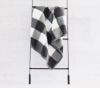 Picture of CROCHET PATTERN - Farmhouse Gingham Blanket - PDF crochet pattern, Beginner Level with instructions to make it larger or smaller
