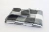 Picture of CROCHET PATTERN - Farmhouse Gingham Blanket - PDF crochet pattern, Beginner Level with instructions to make it larger or smaller