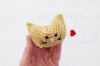 Picture of Amigurumi CROCHET PATTERN - Fortune Cookie Keychain - play food, teacher gift, printable gift tags
