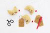 Picture of Amigurumi CROCHET PATTERN - Fortune Cookie Keychain - play food, teacher gift, printable gift tags