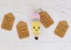 Picture of Amigurumi CROCHET PATTERN - Pencil Keychains - teacher appreciation gift, printable gift tag