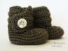 Picture of PDF PATTERN - Baby Button Boots - crochet booties, crochet boots, newborn baby shoes, shoe pattern, crochet tutorial