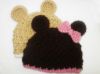 Picture of CROCHET PATTERN - Teddy Bear Hat - (4 sizes included) PDF pattern bear beanie photo prop newborn baby hat photography prop animal hat