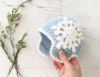 Picture of CROCHET PATTERN - Let It Snow Beanie - crochet hat baby crochet pattern ear flap beanie snowflake hat accessories