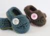 Picture of Baby CROCHET PATTERN Button Strap Booties (5 sizes included from newborn-24 months) Instant Download