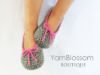 Picture of Crochet Slippers PATTERN - The Kayla Slipper - PDF pattern house shoes toddler shoe sizes 5-10 double sole
