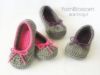Picture of Crochet Slippers PATTERN - The Kayla Slipper - PDF pattern house shoes toddler shoe sizes 5-10 double sole