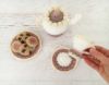 Picture of Amigurumi Crochet PATTERN - Mrs. Potts Tea and Cookies - tea set pretend play crochet food toy cookies amigurumi tea pot PDF pattern