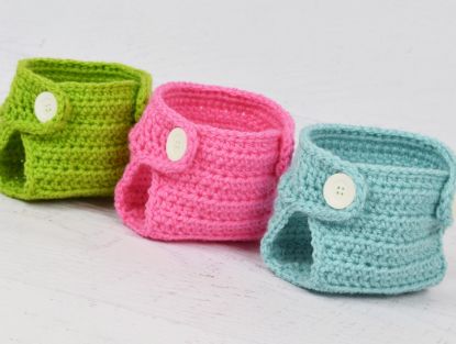 Picture of Crochet Diaper Cover PATTERN (5 sizes included) PDF Instant Download baby boy baby girl clothes baby photo prop handmade baby shower gift