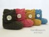 Picture of CROCHET PATTERN - Baby Button Boots - crochet booties baby shoes crochet pattern digital file instant download
