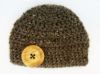 Picture of CROCHET PATTERN - Cute as a Button Beanie - crochet hat pattern, preemie hat sizes, crochet tutorial, 10 sizes included, instant download