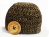Picture of CROCHET PATTERN - Cute as a Button Beanie - crochet hat pattern, preemie hat sizes, crochet tutorial, 10 sizes included, instant download
