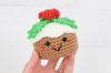 Picture of CROCHET PATTERN - Merry Christmas Pudding, Holiday Cake crochet pattern