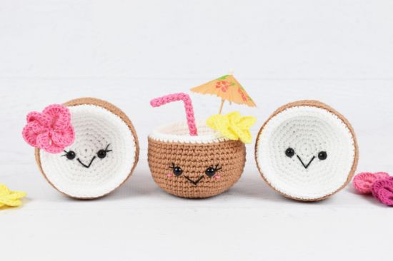 Picture of Amigurumi CROCHET PATTERN - Tropical Coconuts