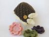 Picture of Flower Beanie Crochet Pattern - Interchangeable Hat with Kawaii Flowers (PDF)