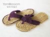Picture of CROCHET PATTERN Indoor / Outdoor Violet Flip Flops (4 women's sizes) PDF Instant Download flip flops for women house slippers summer sandals