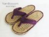 Picture of CROCHET PATTERN Indoor / Outdoor Violet Flip Flops (4 women's sizes) PDF Instant Download flip flops for women house slippers summer sandals