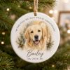 Picture of Personalized Dog Christmas Ornament 2026, Custom Pet Name Keepsake, Dog Lover Gift, Personalized Puppy Ornament, Christmas Gift for Dog Mom
